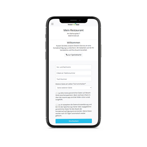 traceme.app corona kontaktnachverfolgung